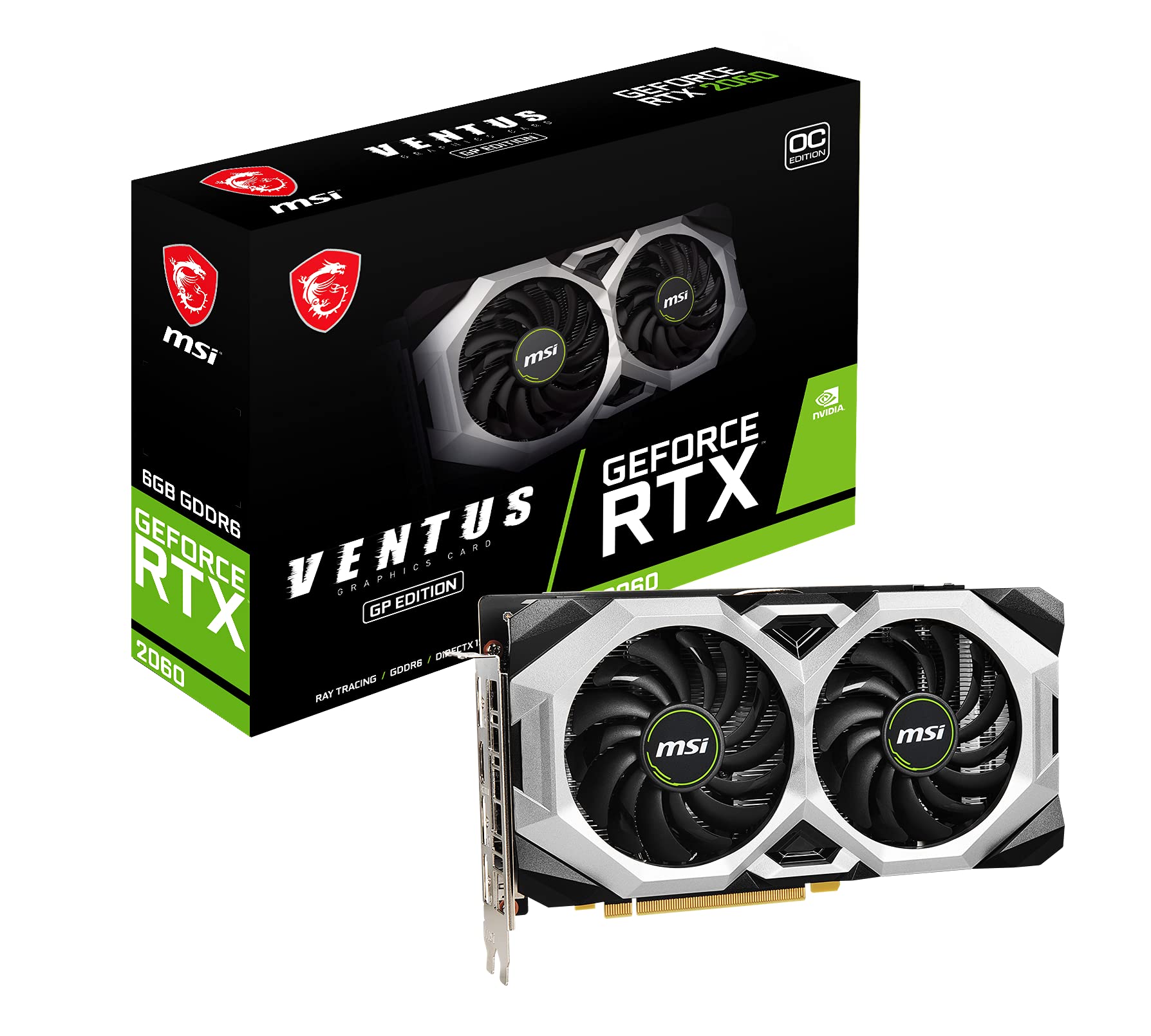 グラフィックボード・グラボ・ビデオカード MSI GeForce RTX 2060 VENTUS GP OC 6GB Amazon.in: Buy MSI GeForce RTX 2060 Ventus GP OC 6GB GDDR6